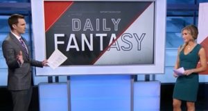 daily fantasy ekranı önünde tv spikerleri